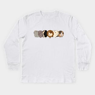 Cartoon Guinea Pig Group Kids Long Sleeve T-Shirt